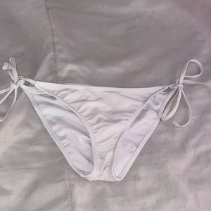 Size Medium White Bikini Bottoms